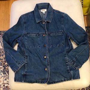Talbots blue denim jean jacket